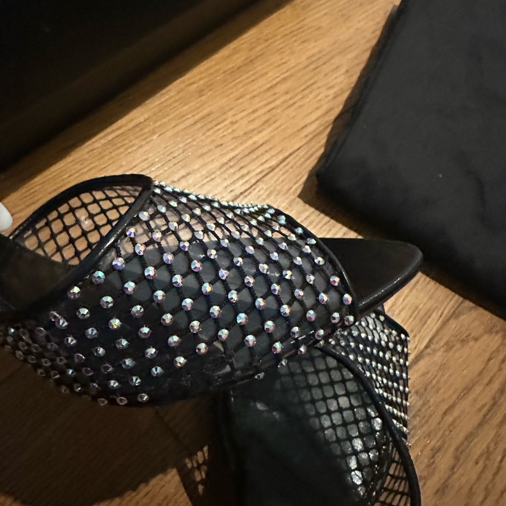 Saint Laurent Nero crystal Disco mule sandal - Picture 4 of 5